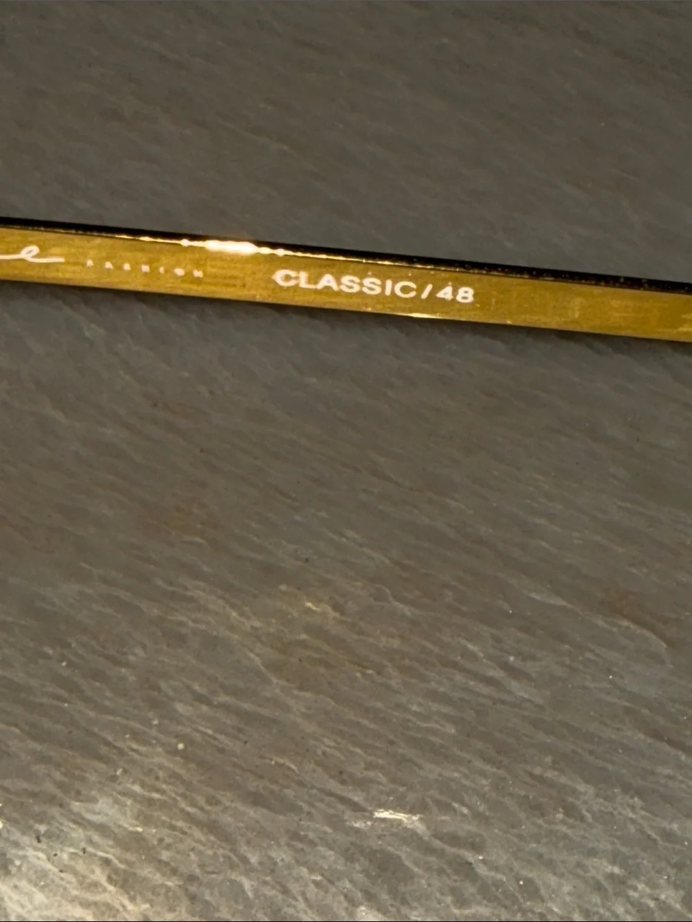 Gold Metal Oversized Women's Glasses Frame - Made in Italy